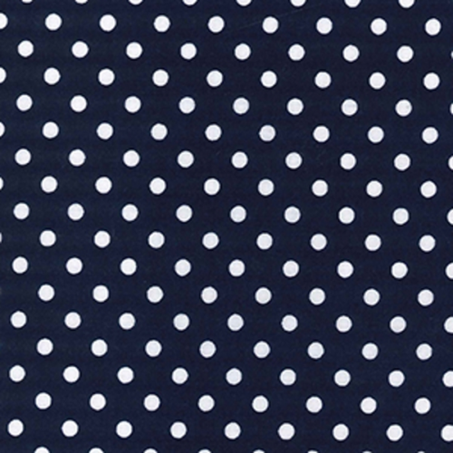 4mm Polka Dot Polycotton Fabric x 112cm - Navy ( nav4 )