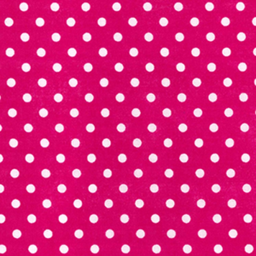 4mm Polka Dot Polycotton Fabric x 112cm - Cerise cer4