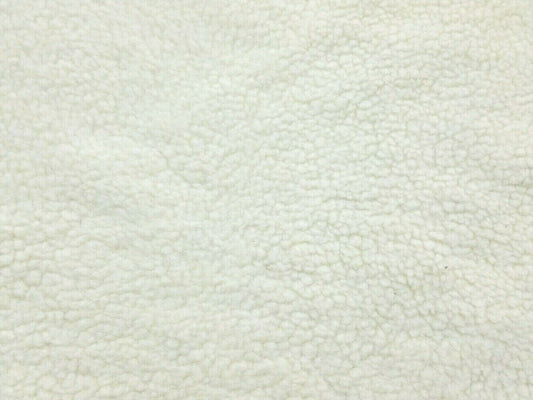 1m Sheep Fleece Fabric x 59/150cm Width - Cream